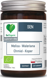 Tabletten zur Unterstützung eines guten Schlafs BIO 100 Stück (450 mg) - BE ORGANIC - Biogo.de